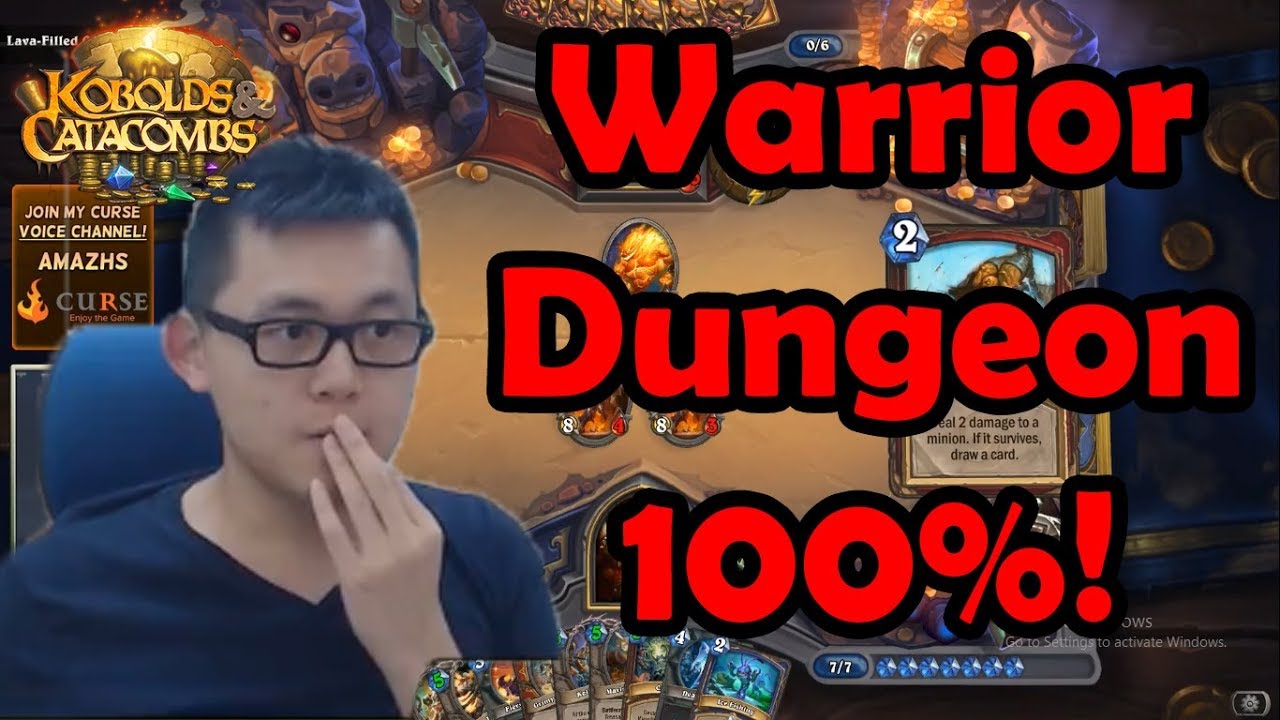 Warrior Dungeon Run Super Strong Deck (KnC, Hearthstone)