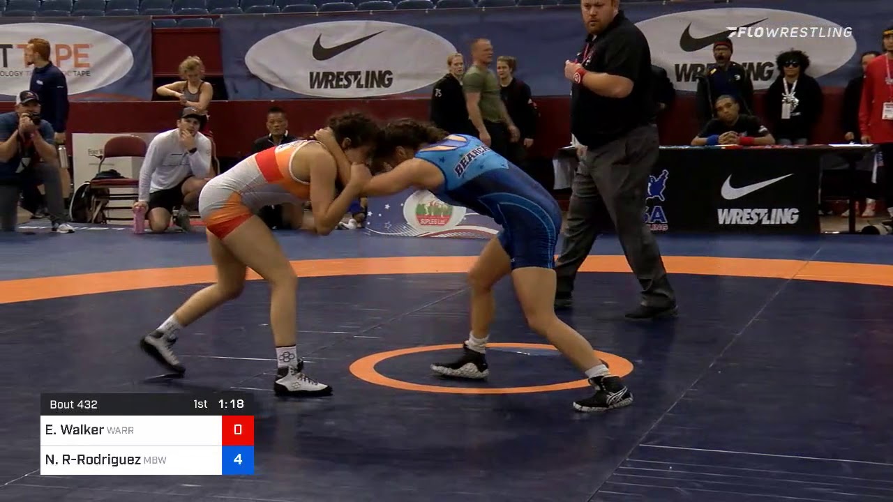 50 Kg Consolation Esther Walker Warrior Wrestling Club Vs Natalie Reyna Rodriguez McKendree Bearca