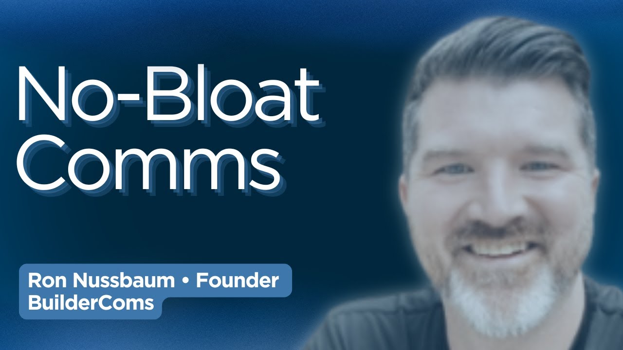 Simple Systems, Real Adoption—Ron Nussbaum on Building Software for Builders
