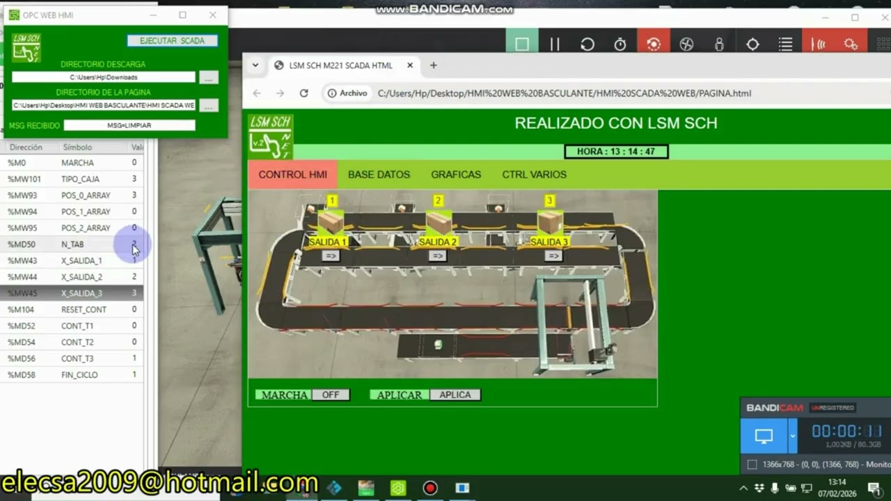 FACTORY IO MAQUINA BASCULANTE CON HMI EN EL NAVEGADOR (Schneider) P7