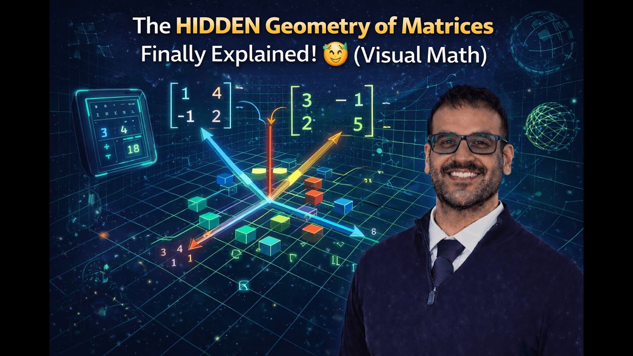 The HIDDEN Geometry of Matrices Finally Explained! 🤯 Visual Math