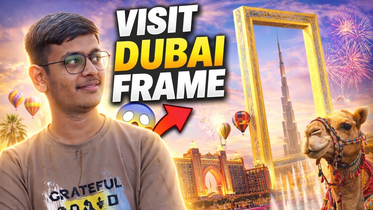 Visit Dubai Frame 🔳 |Dubai's Iconic Landmark |Nandish Vlog |दुबई की फ्रेम |Dubai Station |Vlog