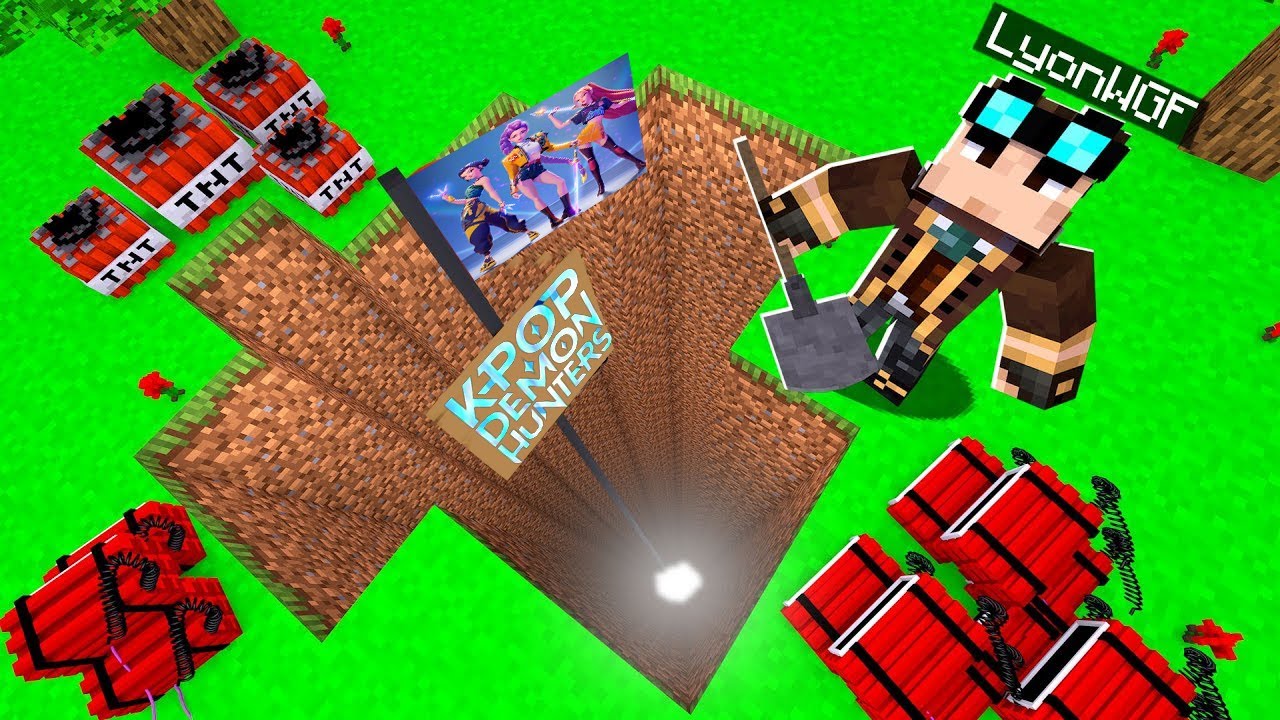SCAVO UN BUCO FINO PER ARRIVARE ALLE K-POP DEMON HUNTER SU MINECRAFT!!
