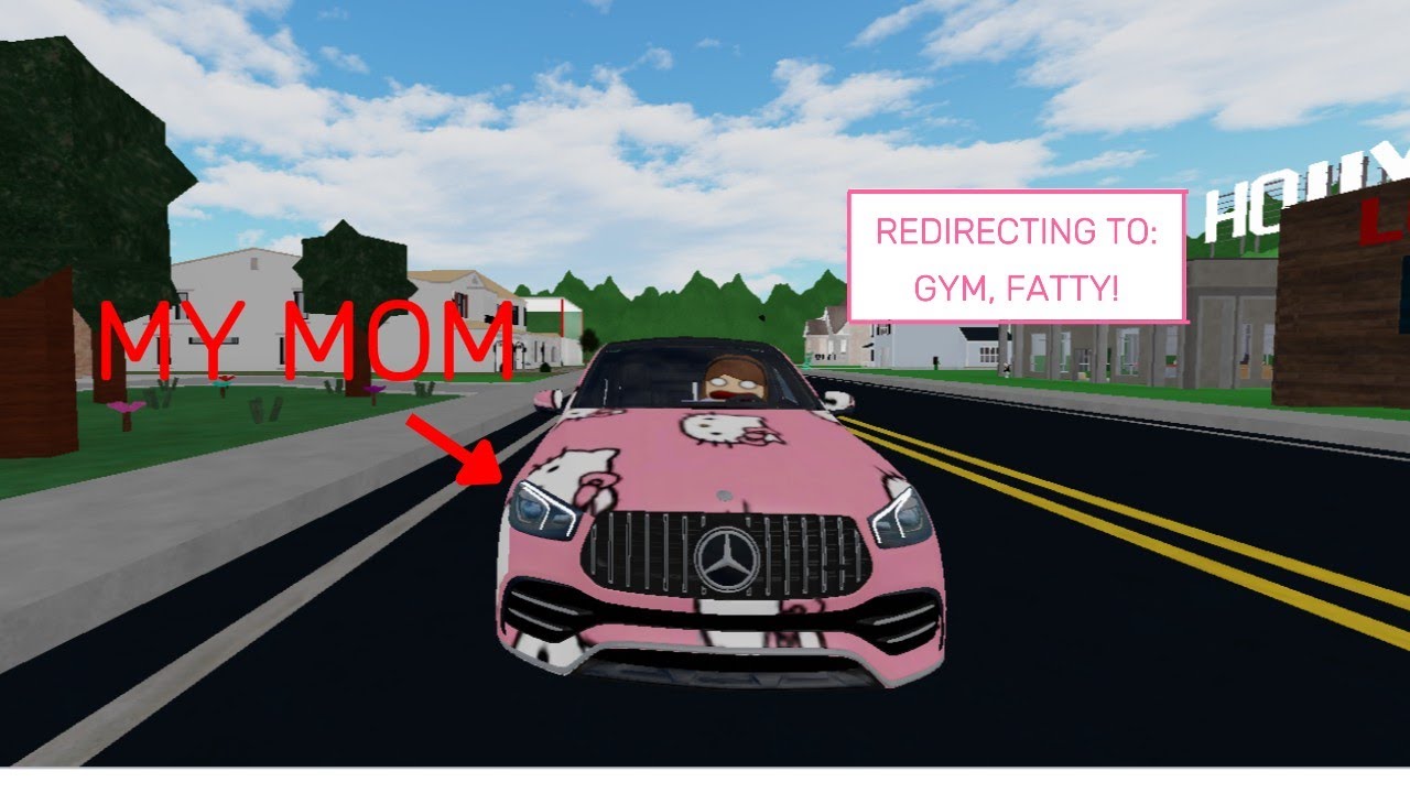my ABUSIVE mom POSSESSED my car...just to call me FAT (sad roblox story)
