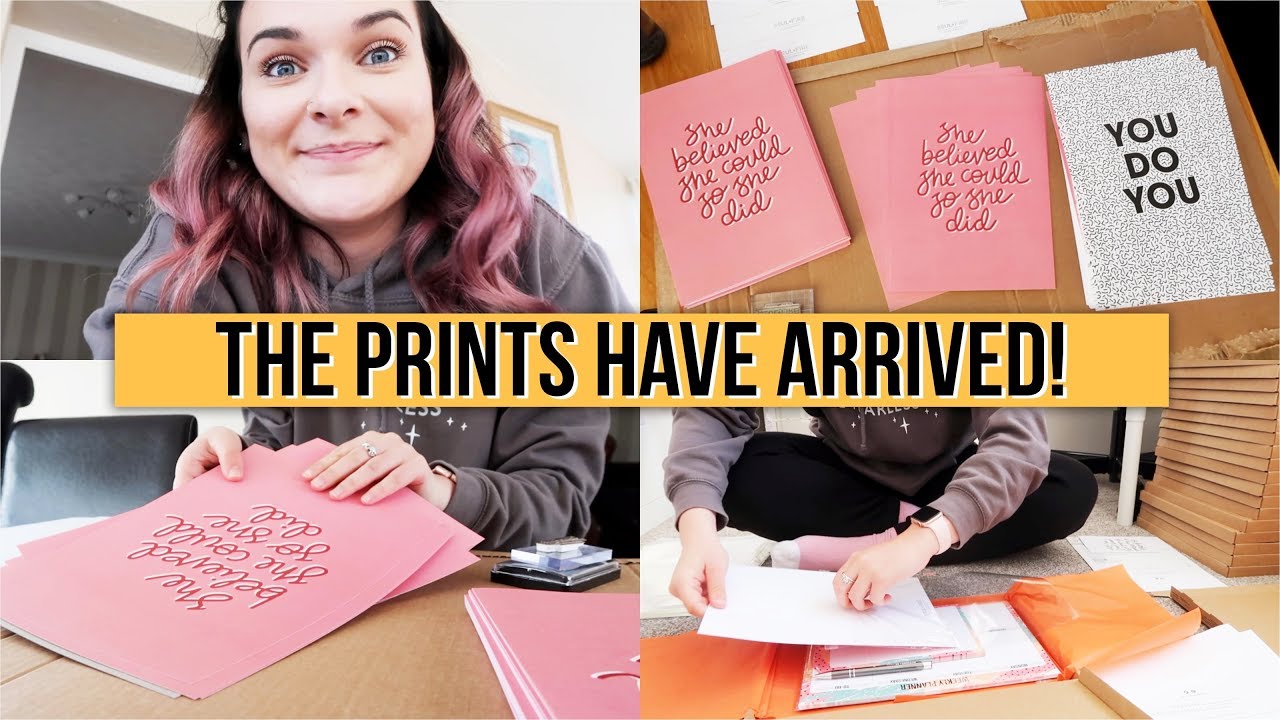 PACKING & SENDING MY FIRST PRINT ORDERS!! | Studio Vlog