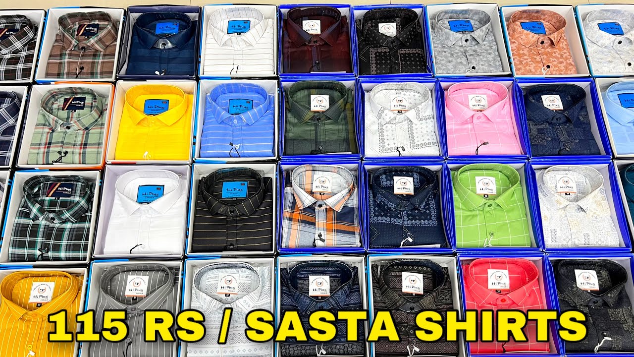 Box Packing Sasta Shirts 115 Rs / Cheap Price Shirts Ulhasnagar / Hi Plus