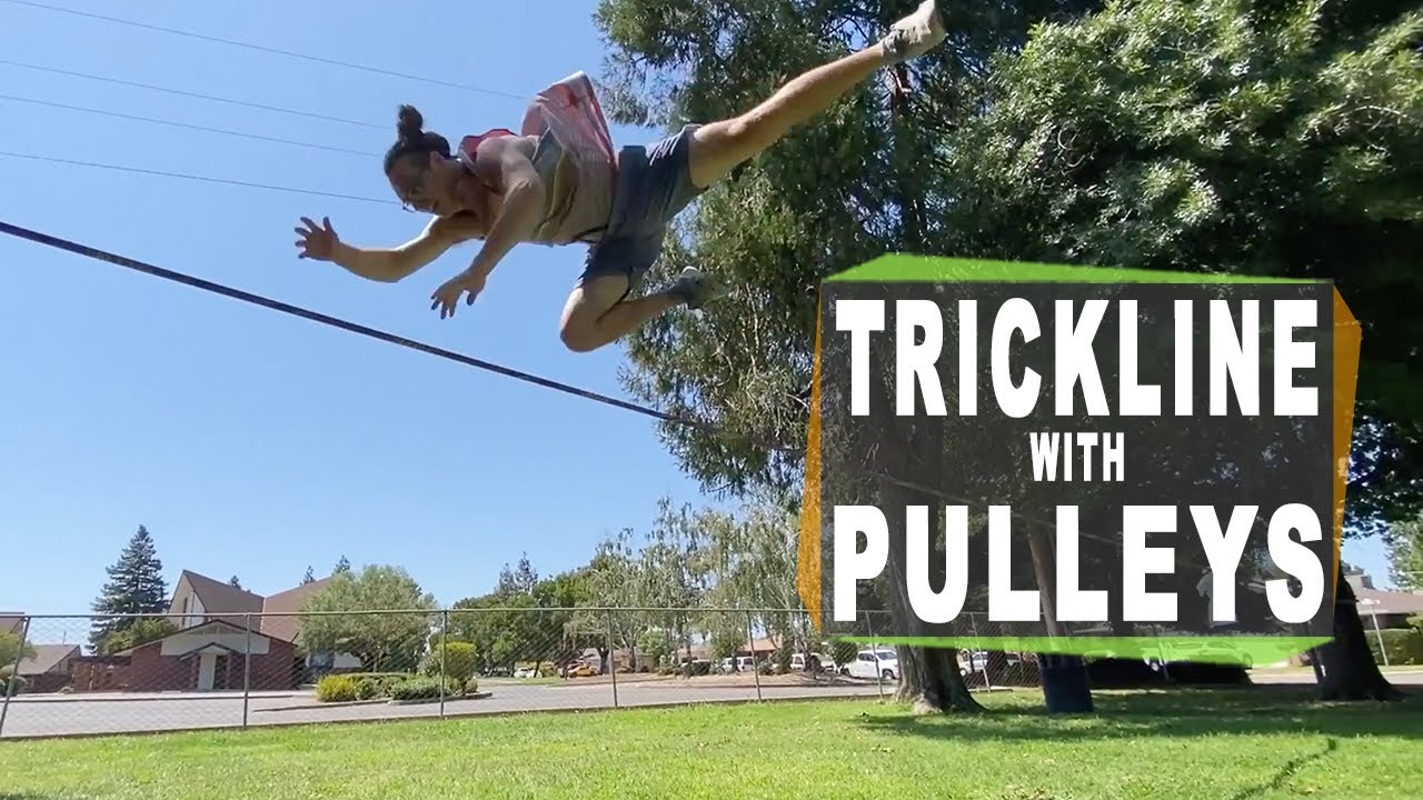 How to set up a TRICKLINE with Pulleys