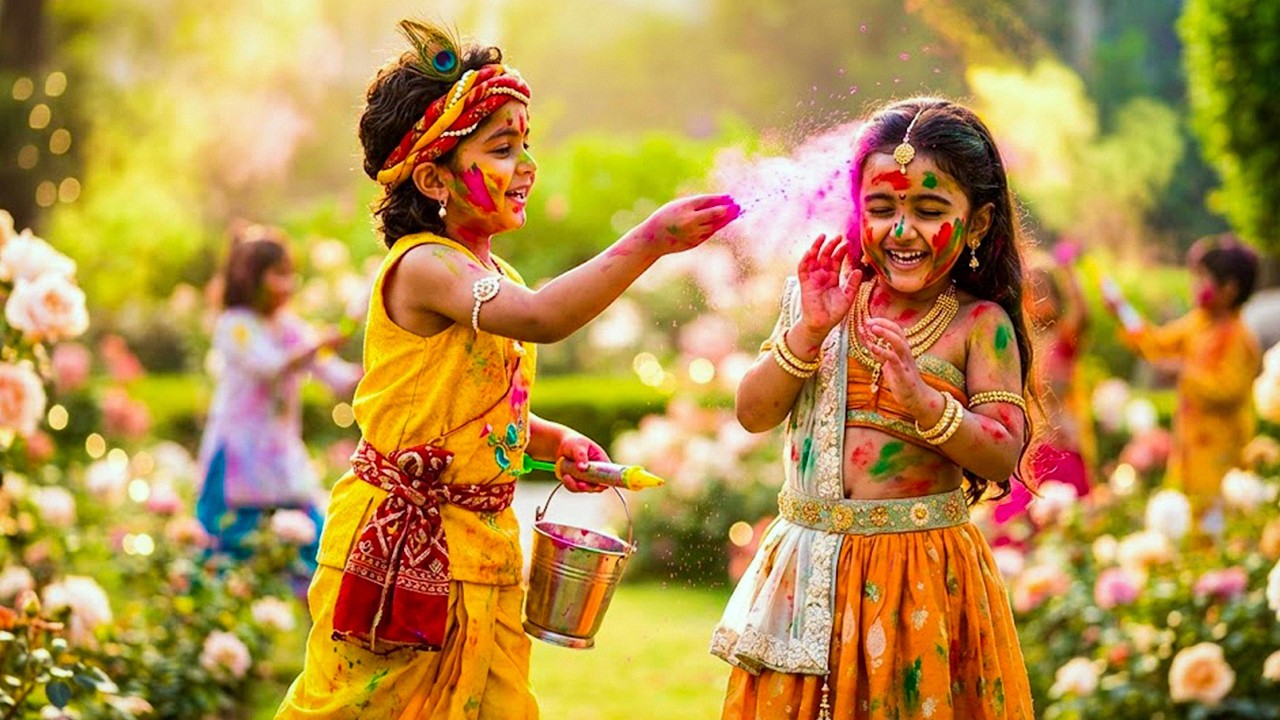 कान्हा राधा के पास जा रहे होली खेलने | Holi Special | Yashomati Maiyaa Ke Nandlala