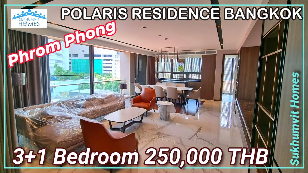 POLARIS Residences Bangkok 3 Bedroom Apartment for Rent Pets allowed 🇹🇭 Thailand