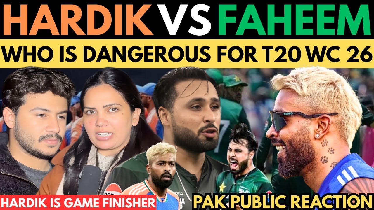 Hardik Pandya ( Match Winner ) vs Faheem Ashraf ! Who is dangerous all rounder for T20 WC 2026 