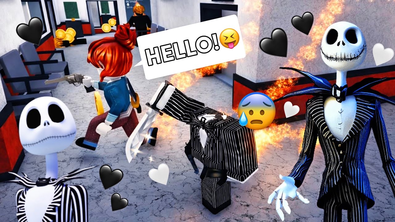 PLAYING MM2 AS JACK SKELLINGTON 💀🎃 (BEATING TEAMERS + GAMEPLAY)