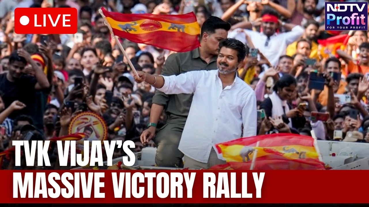 LIVE: TVK Vijay's Victory Rally | Tamil Nadu Election 2026 Results | Vijay Speech & Celebrations