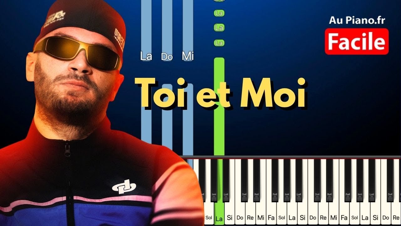 JuL - Toi et moi | Tuto Piano FACILE Paroles Instru