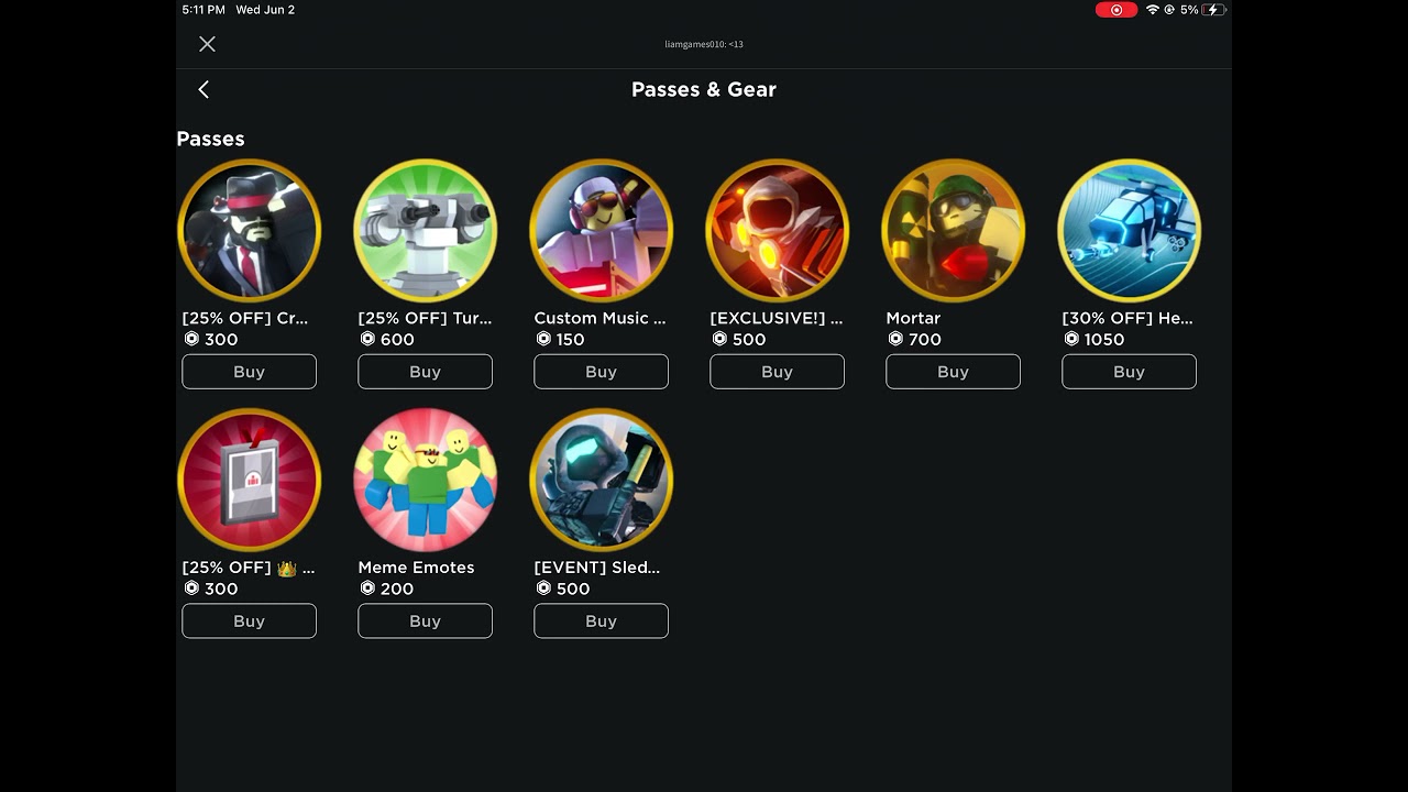 BUYING THE GLADIATOR GAMEPASS ON TDS