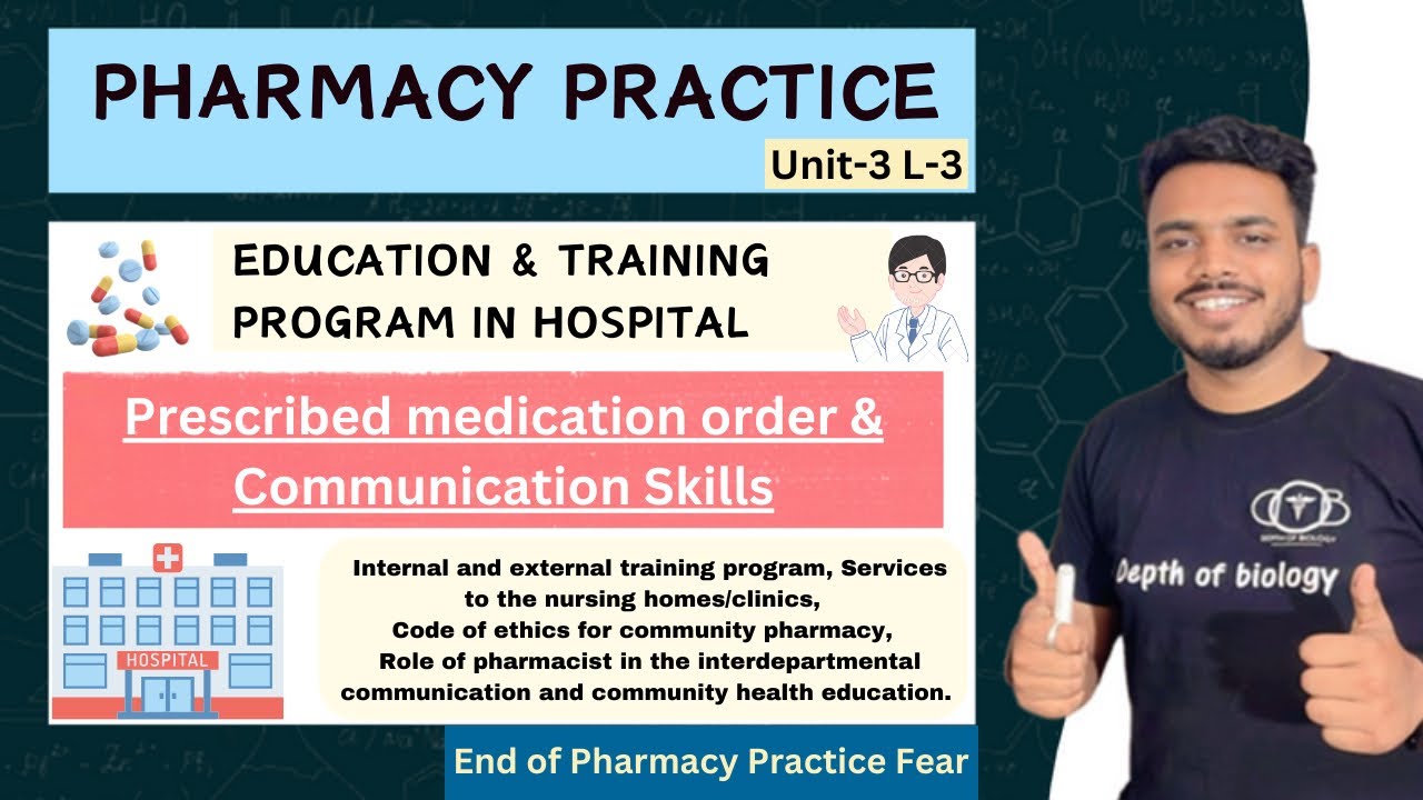 Education and trainig program in the hospital || Prescribed Medication Order and Communication Skill
