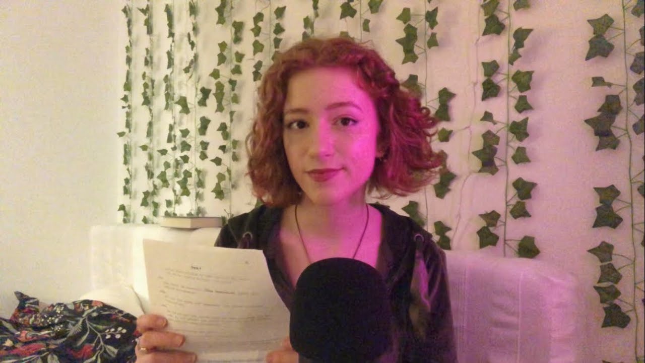 ASMR Practicing my lines! [lots of clicky inaudible whispers]