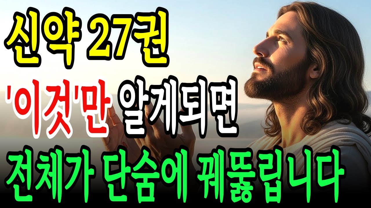 자면서 듣기만 해도 성경 전체가 꿰뚫어집니다! 신약 27권 관통하는 7가지 핵심 메시지