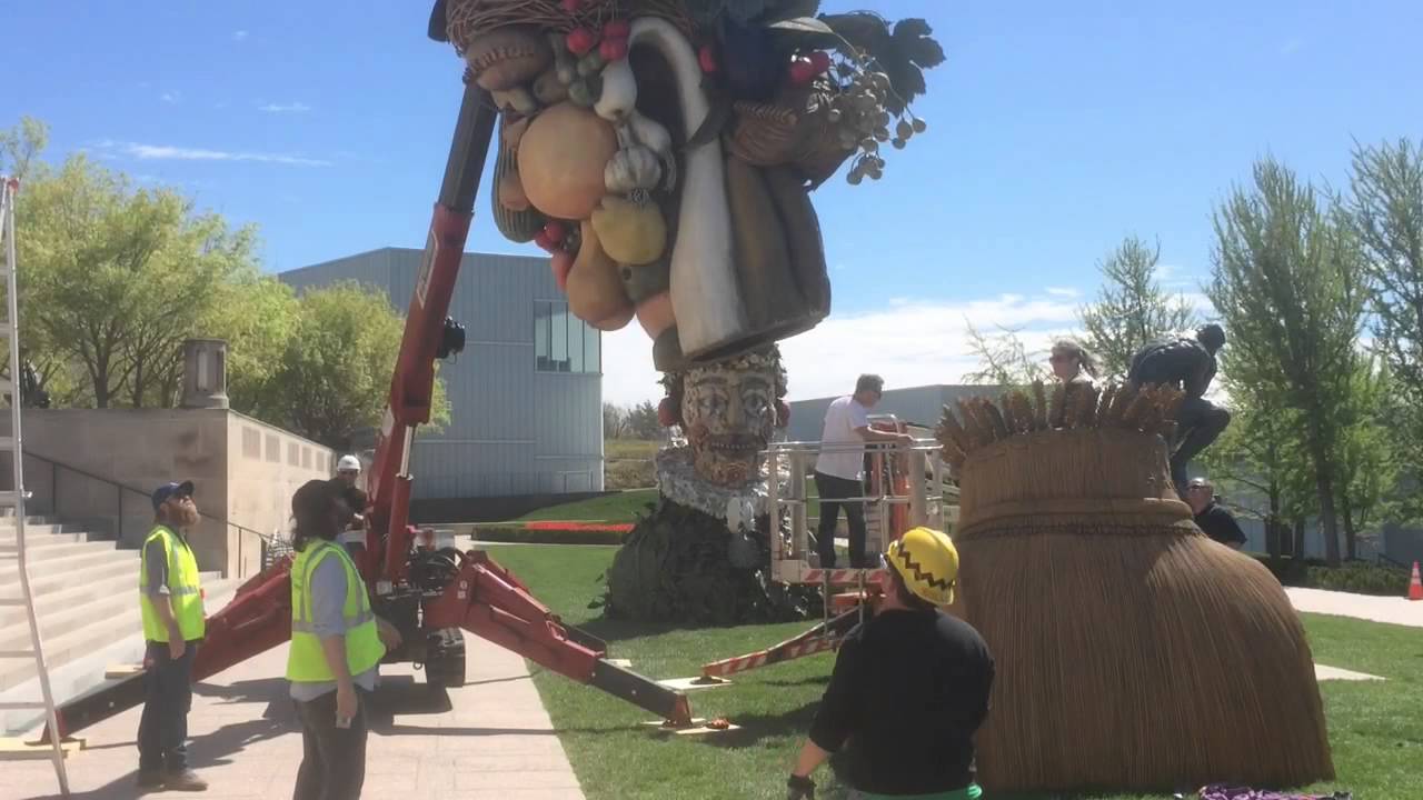 'The Four Seasons' sculptures installed at the Nelson-Atkins Museum of Art