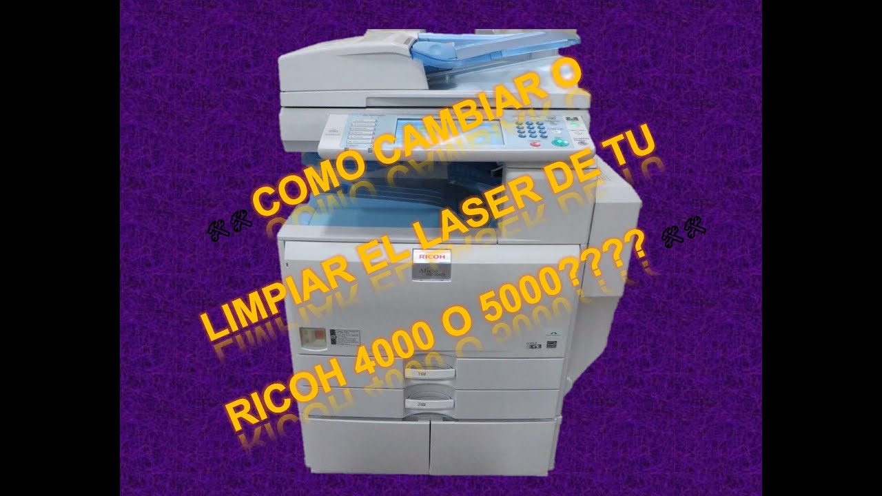 🛠🛠 Como cambiar el poligonal de una ricoh 4000, 4001, 4002, 5000, 5001, 5002 🛠🛠