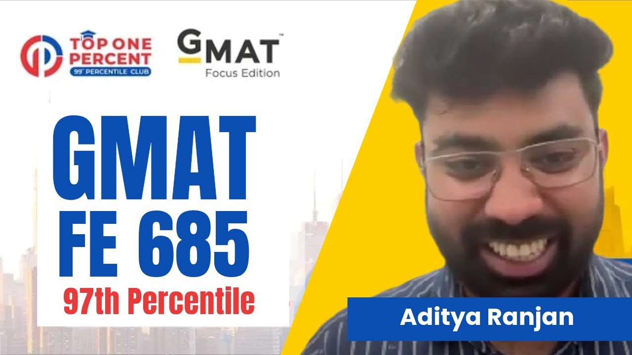 From -3 in CAT's Verbal to 685 in GMAT! Aditya's Journey of Belief & Success | 100%ile in Quant