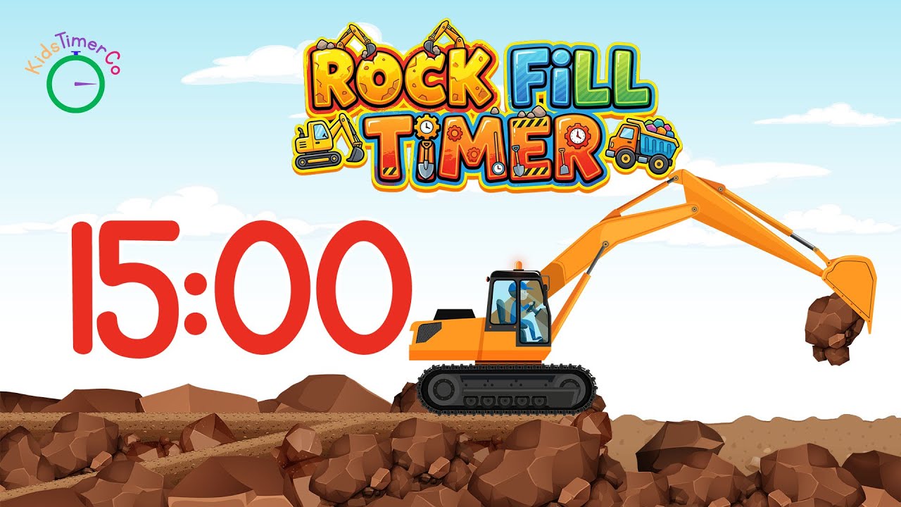 15 Minute Excavator Timer - Kids Visual Timer