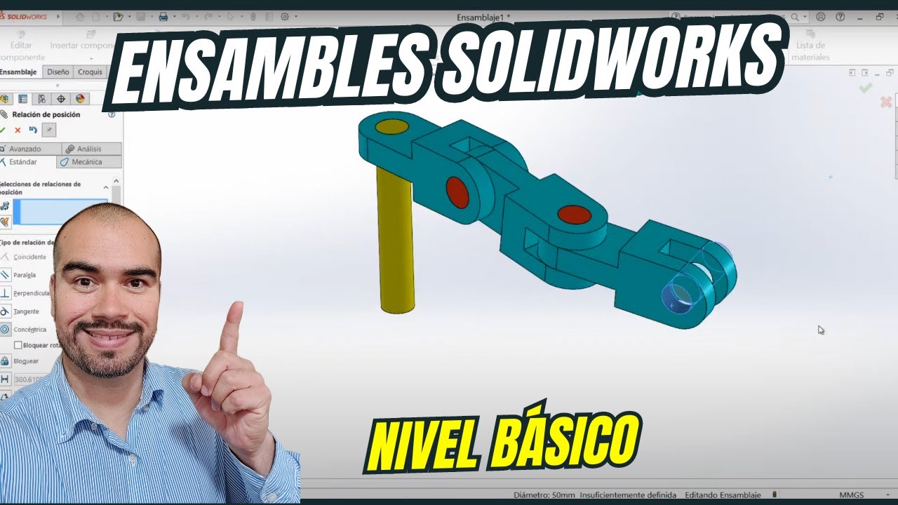 🛠️ Ensambles SolidWorks | Nivel B&aacute;sico