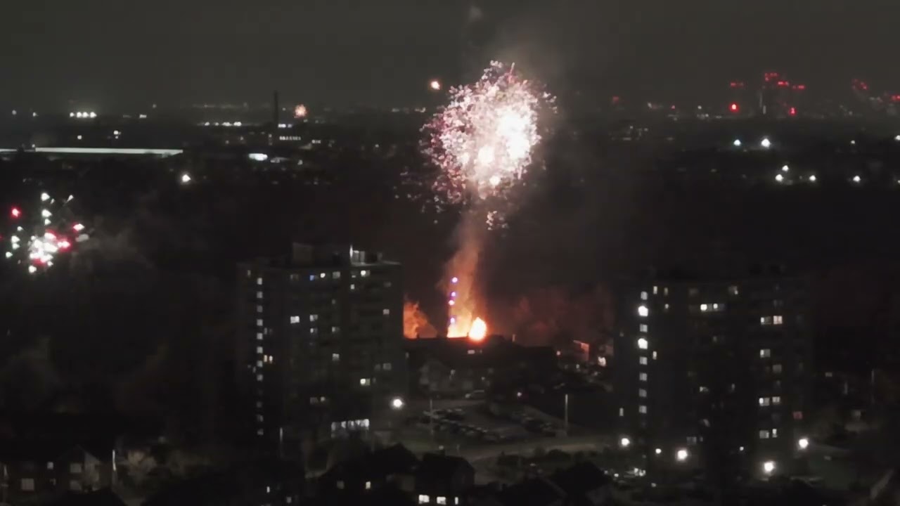 Brinnington by Drone on BONFIRE NIGHT!!!