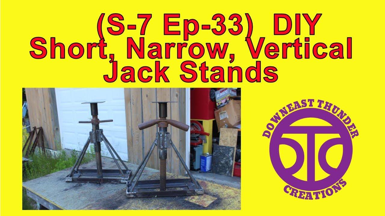 (S-7 Ep-33) DIY Short, Narrow, Vertical Jack Stands #DIY #Boat #Homemade #Jackstand #short #vertical