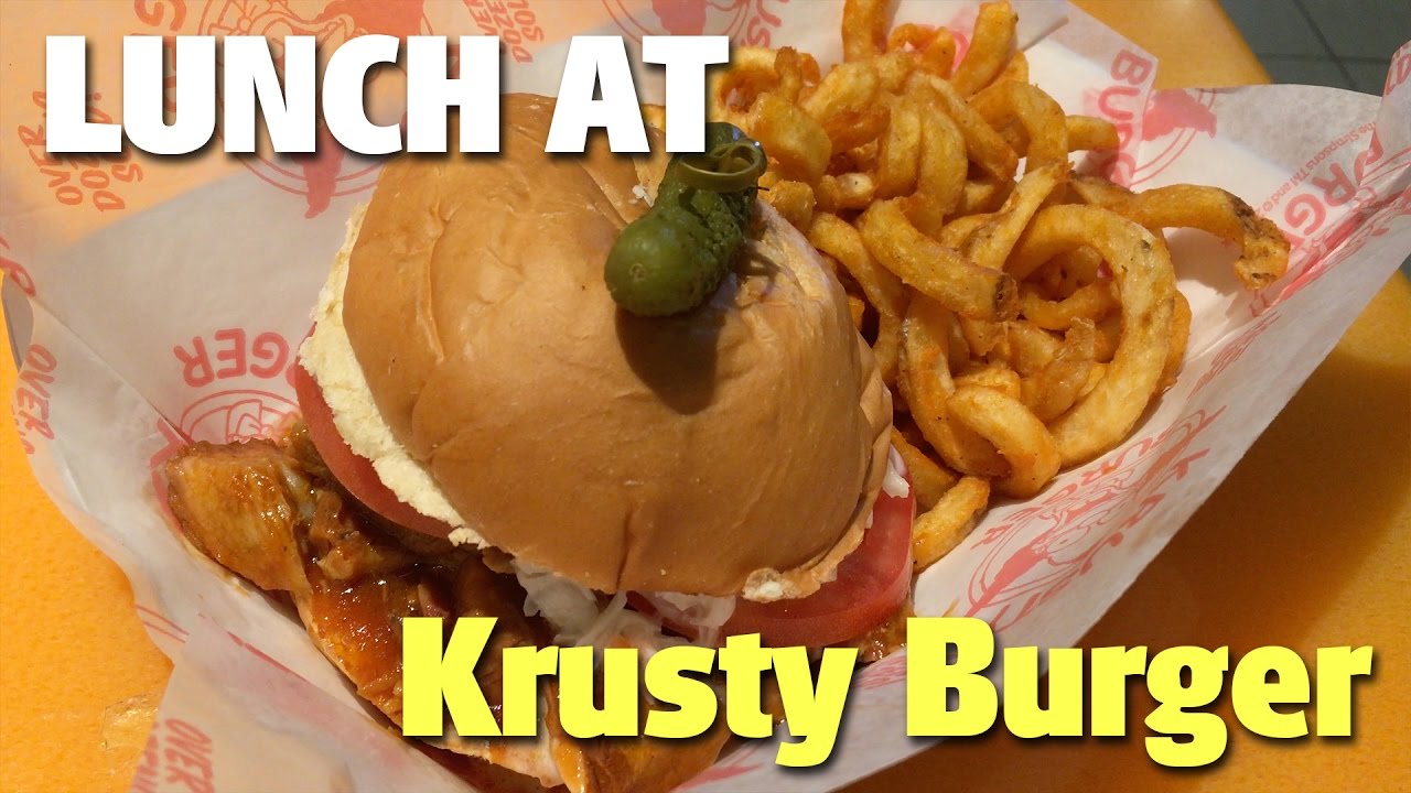 Lunch at Krusty Burger | Universal Studios