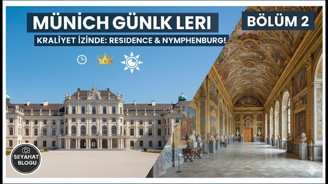 Münih Günlükleri Bölüm 2 : 🎥 Münih’te Kraliyet İzinde: Residence & Nymphenburg Sarayı! 👑🇩🇪