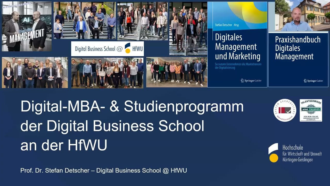 Vorstellung & Überblick - Digital-Master & Studienprogramm der Digital Business School an der HfWU