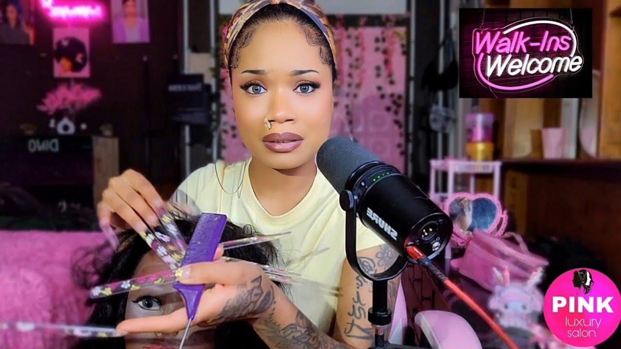 ASMR ~ Rude Hairstylist Does Your Hair & Clocks The Tea 🍵 ( soft spoken messy girl talk )