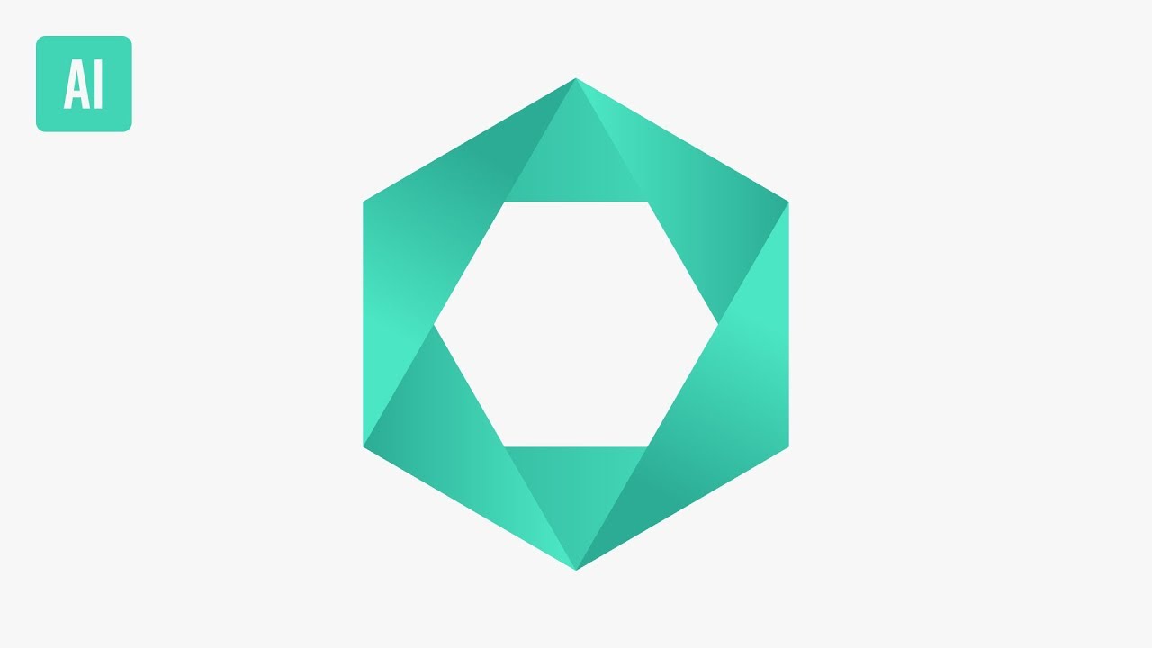 Designing a Geometric Logo with Gradients in Illustrator