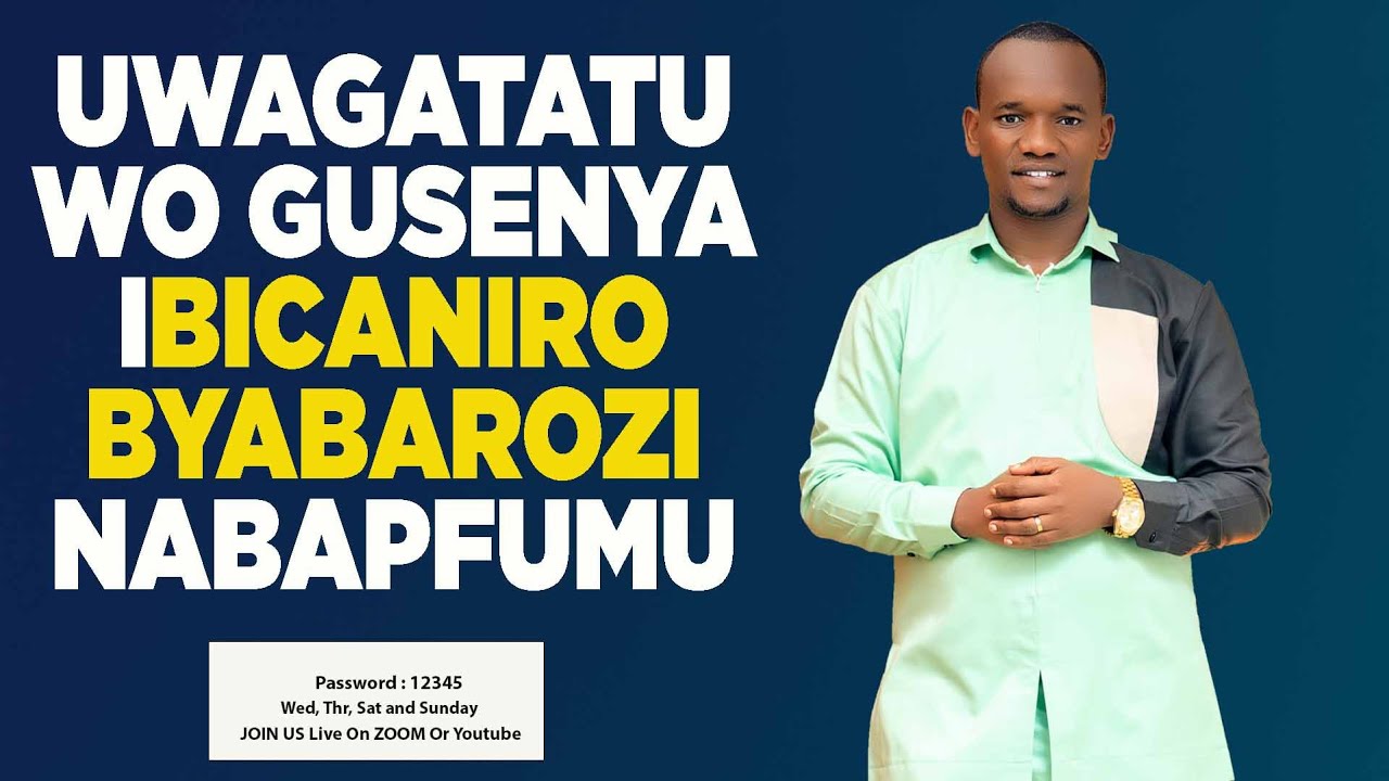 UWAGATATU  WO GUSENYA IBICANIRO BYABAROZI NABAPFUMU HAMWE NA PROPHET BOSCO