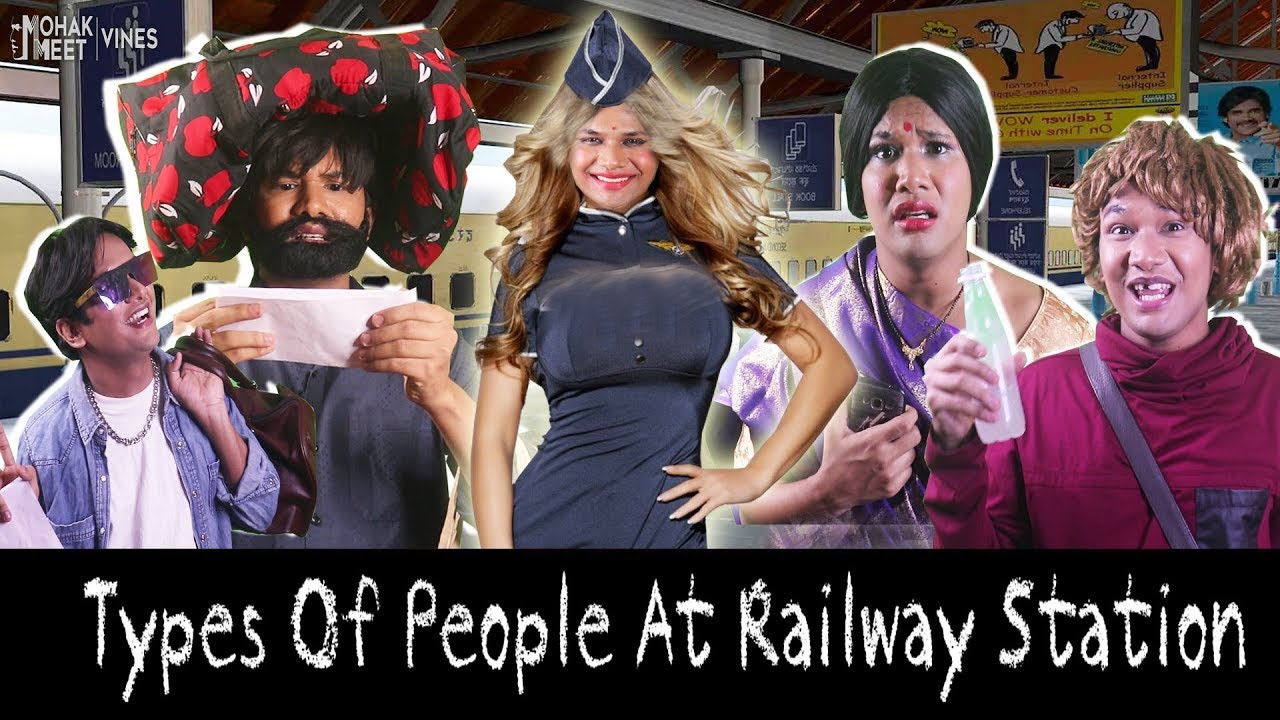 TYPES OF PEOPLE AT RAILWAY STATION : रेलवे स्टेशन | COMEDY VIDEO | #Funny #Bloopers || MOHAK MEET