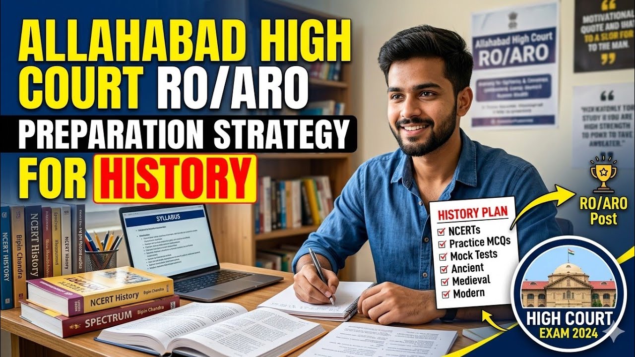 Allahabad Highcourt RO ARO Preparation Strategy II AHC RO ARO Strategy for History #ahcroaro #ahc_ro