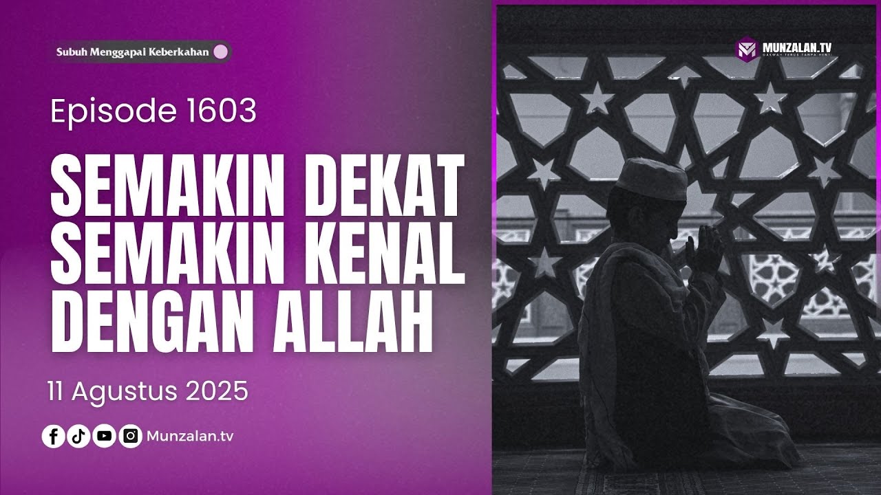[LIVE] Kajian SMK: Semakin Hari, Semakin Dekat dan Kenal Dengan Allah – Ust. Luqmanulhakim
