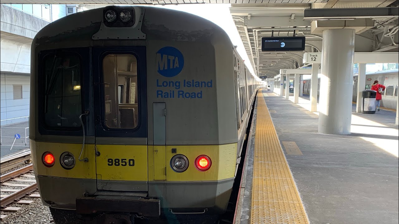 LIRR City Zone terminal Line: Train ride to Jamaica station (Front View)