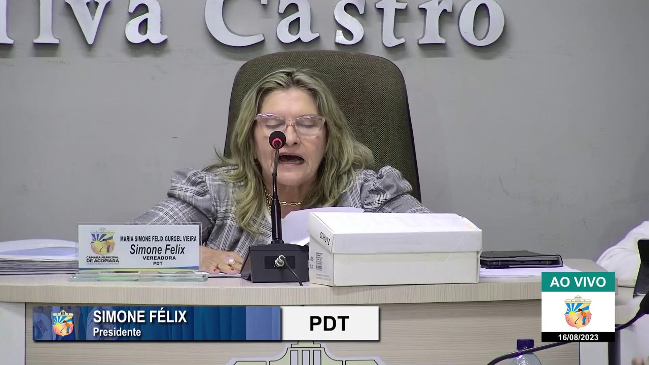 Sessão Ordinária da Câmara Municipal de Acopiara (Ao Vivo) | 16/Ago/2023