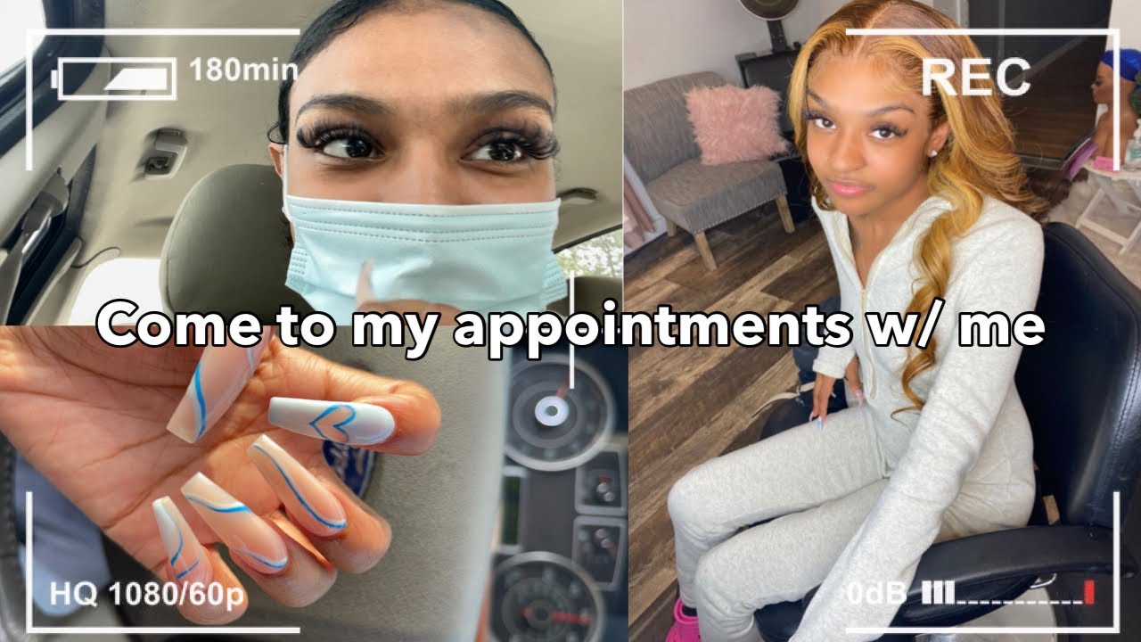 maintenance vlog | come to my appointments w/ me! (nails, toes, lashes, hair) | shanita elyse
