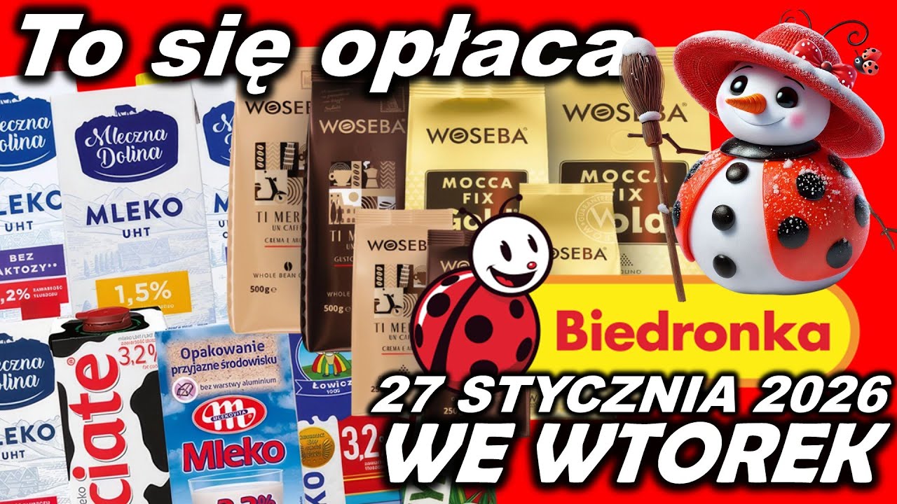 BIEDRONKA ma promocje na wtorek 27.01.2026.