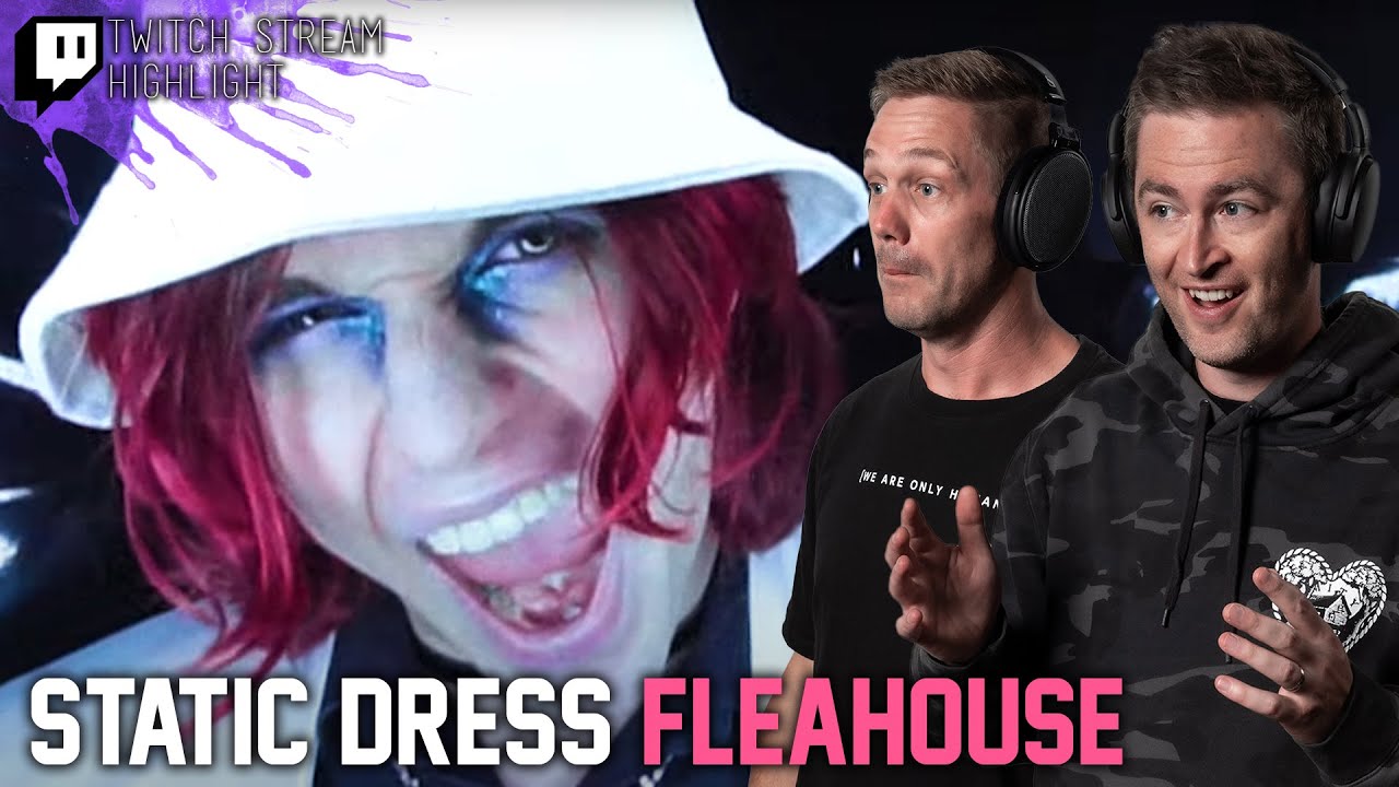 Static Dress - fleahouse // Twitch Stream Reaction // Post Hardcore Band Reacts