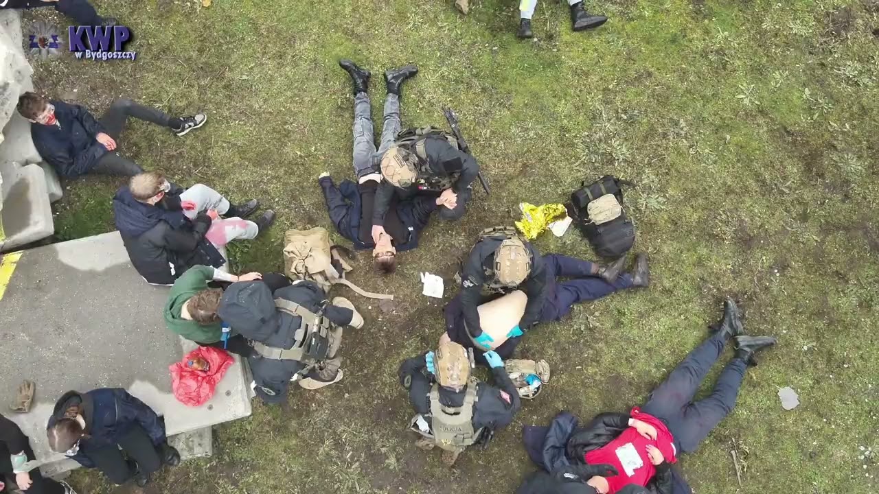 Szkolenie z medycyny pola walki dla funkcjonariuszy SPKP - KWP Bydgoszcz