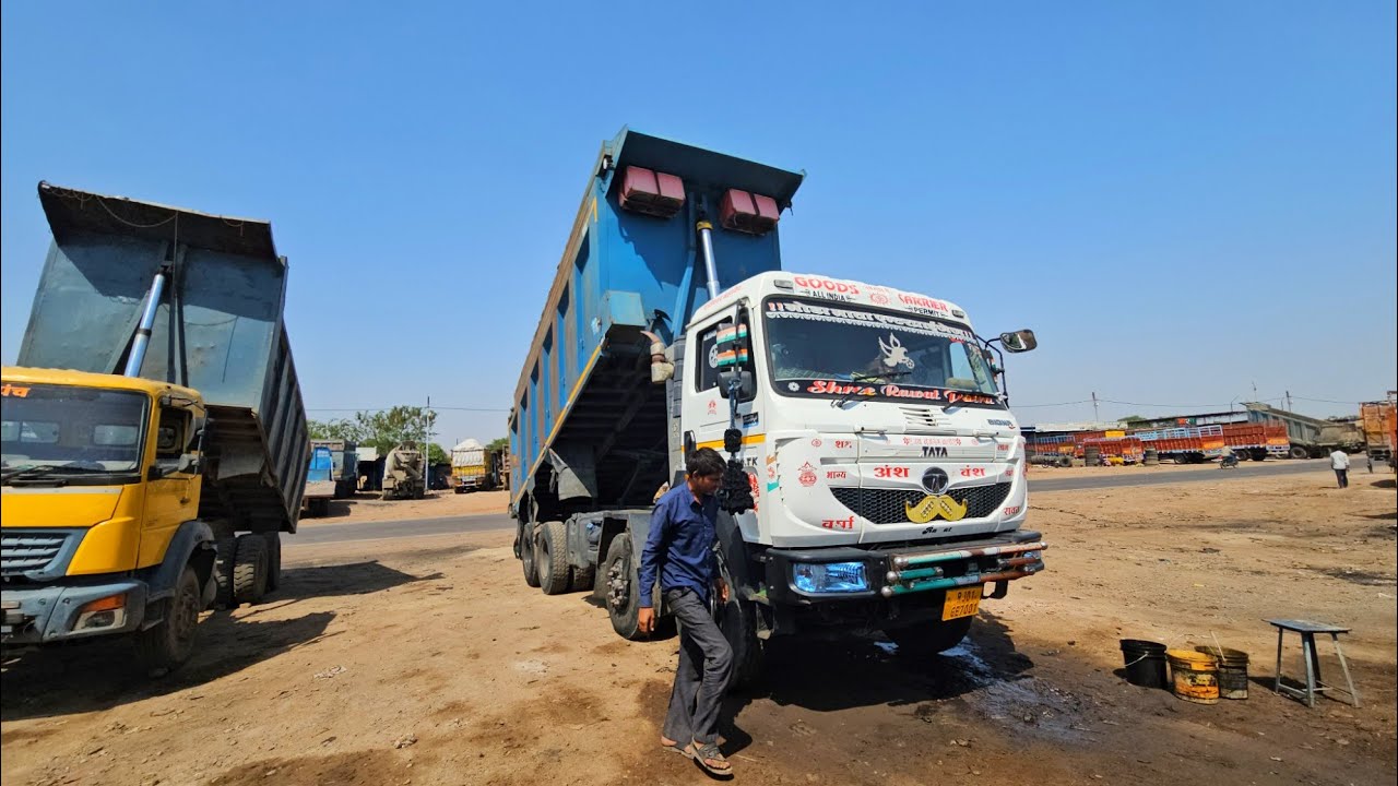 My Tata Signa Bs6 Hyva Truck hydraulic pto repair work indiandriver dailyvlog...