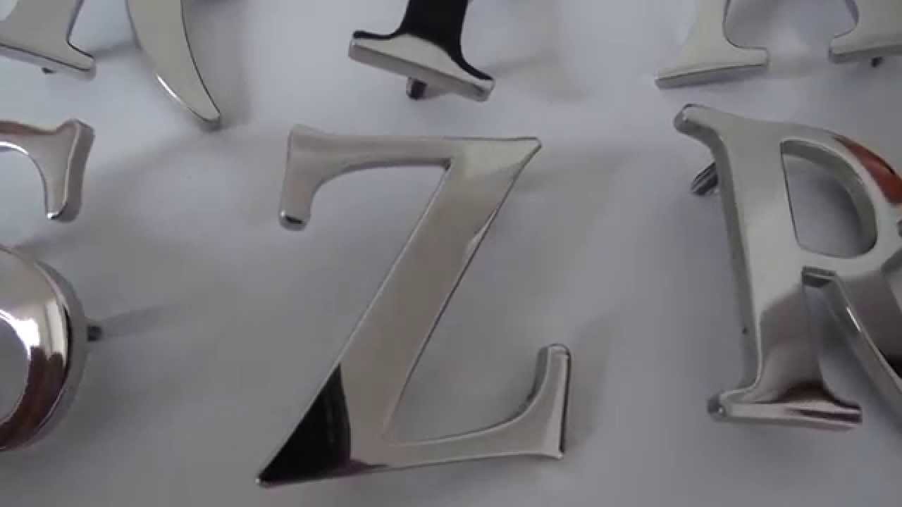 Litery na nagrobek - nagrobki liternictwo - stalowe litery na nagrobek