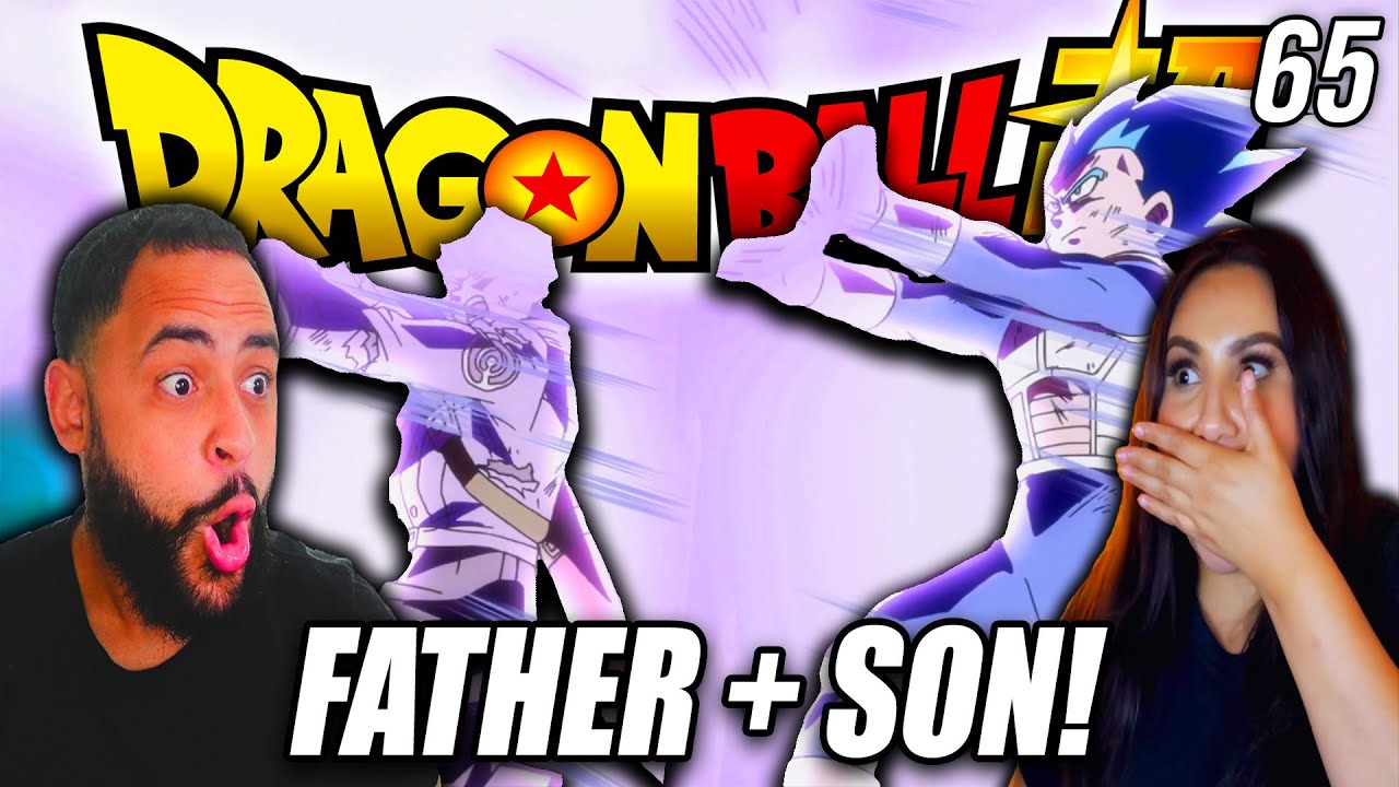 GIRLFRIEND'S REACTION TO FATHER SON GALICK GUN! Dragon Ball Super Episode 65
