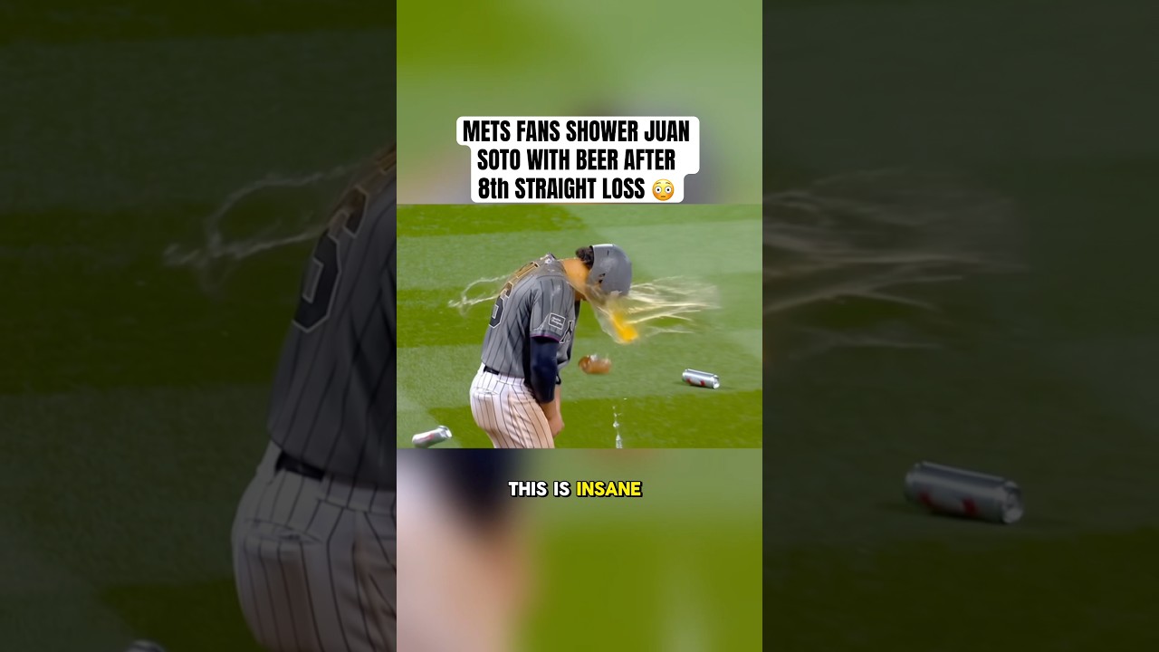 New York Mets fans THROW BEER cans at Juan Soto after 8th consecutive loss 😳