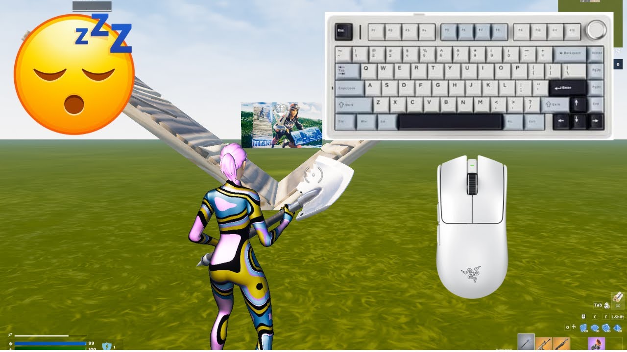 Aula F75 ASMR 😴 1v1 Build Fights 🏆 Satisfying Keyboard Fortnite 240 FPS