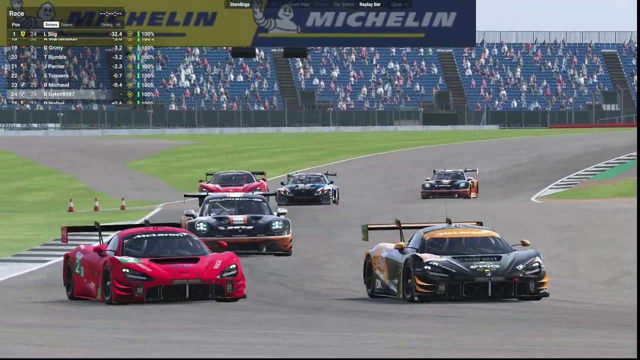 LMU Close racing from the back @ Silverstone Sprint Cup Daily Race BMW M4 LMGT3