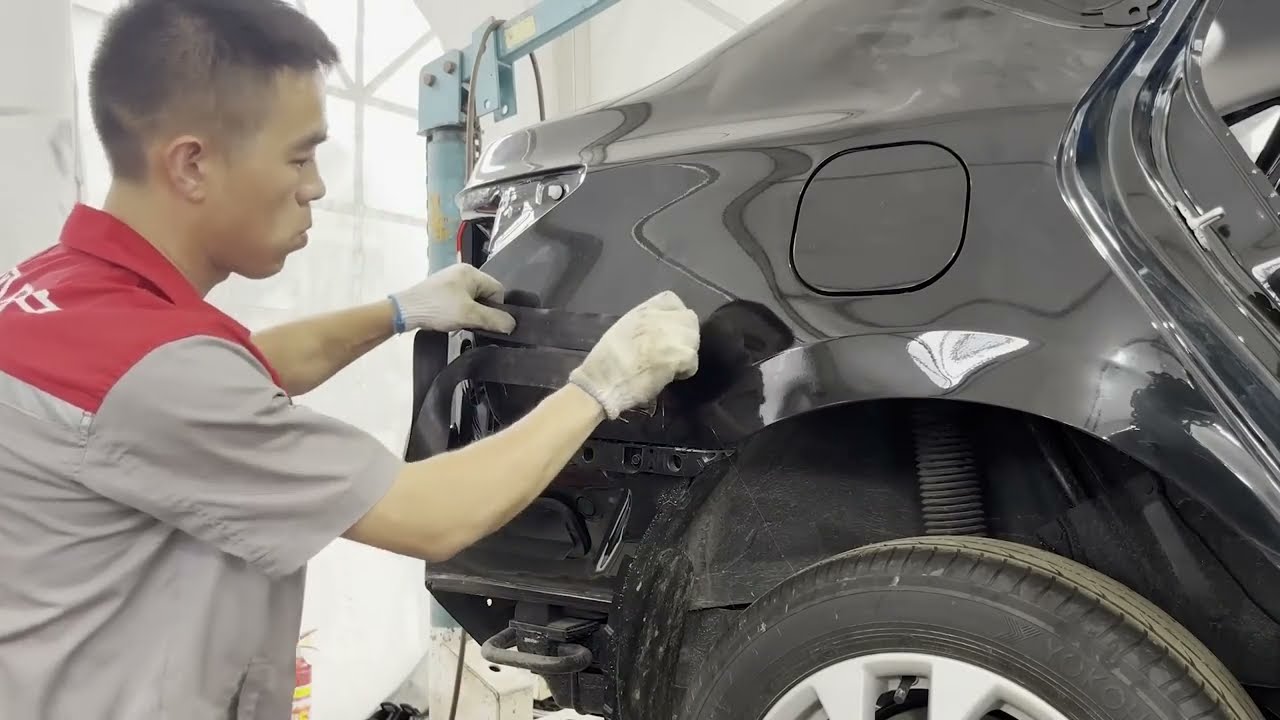 Perfect work, Nissan Sylphy side collision repair